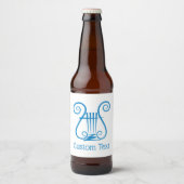 Blue Lyre Bierflaschenetikett (Vorderseite)