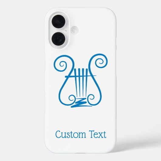 Blue Lyre Case-Mate iPhone Hülle (Rückseite)
