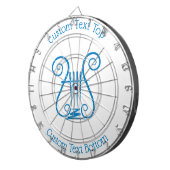Blue Lyre Dartscheibe (Vorderseite rechts)