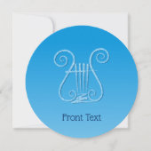 Blue Lyre Einladung (Vorderseite)