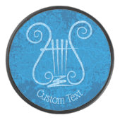 Blue Lyre Eishockey Puck (Vorderseite)