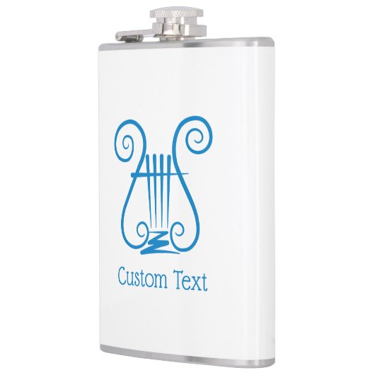 Blue Lyre Flachmann (Links)