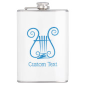 Blue Lyre Flachmann (Vorderseite)