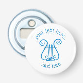 Blue Lyre Flaschenöffner (Vorderseite)