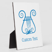 Blue Lyre Fotoplatte (Seite)