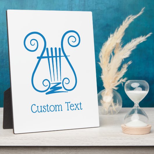 Blue Lyre Fotoplatte (Seite)