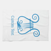 Blue Lyre Geschirrtuch (Horizontal)