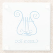 Blue Lyre Glasuntersetzer (Rückseite)