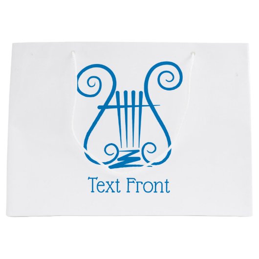 Blue Lyre Große Geschenktüte (Vorderseite)