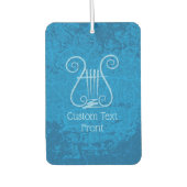 Blue Lyre Hintergrund Autolufterfrischer (Vorderseite)