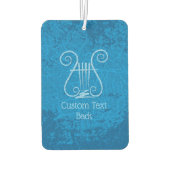 Blue Lyre Hintergrund Autolufterfrischer (Rückseite)