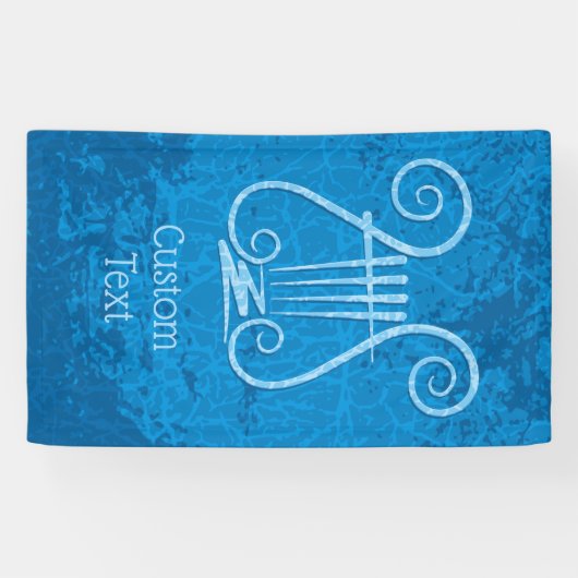 Blue Lyre Hintergrund Banner (Horizontal)