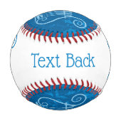 Blue Lyre Hintergrund Baseball (Rückseite)