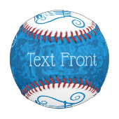 Blue Lyre Hintergrund Baseball (Vorderseite)