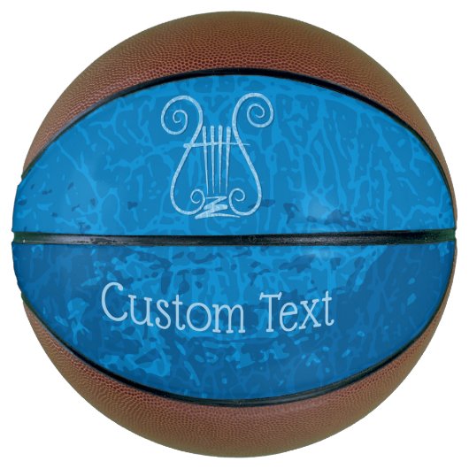 Blue Lyre Hintergrund Basketball (Vorderseite)