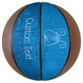 Blue Lyre Hintergrund Basketball (Vertikal)