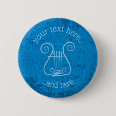 Blue Lyre Hintergrund Button (Vorderseite)