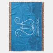 Blue Lyre Hintergrund Decke (Vorderseite Vertikal)