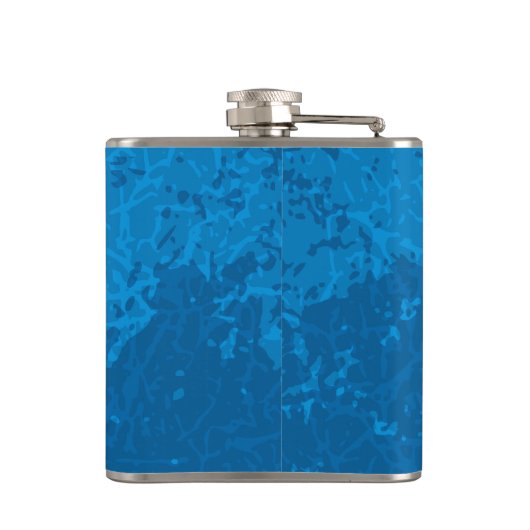 Blue Lyre Hintergrund Flachmann (Rückseite)