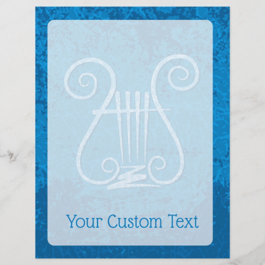 Blue Lyre Hintergrund Flyer (Vorne)