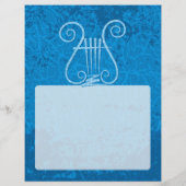 Blue Lyre Hintergrund Flyer (Hinten)