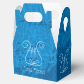 Blue Lyre Hintergrund Geschenkschachtel (Geöffnet)