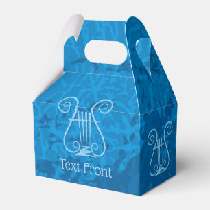 Blue Lyre Hintergrund Geschenkschachtel