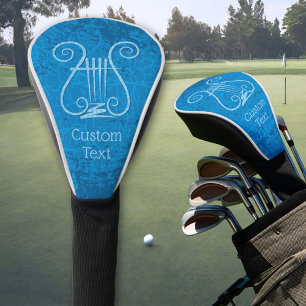 Blue Lyre Hintergrund Golf Headcover