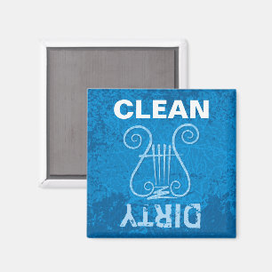 Blue Lyre Hintergrund Magnet