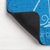 Blue Lyre Hintergrund Mousepad (Ecke)