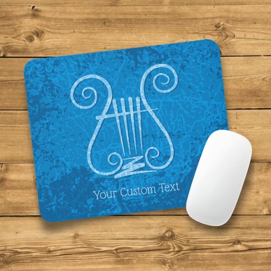 Blue Lyre Hintergrund Mousepad