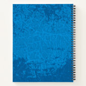 Blue Lyre Hintergrund Notizblock (Rückseite)