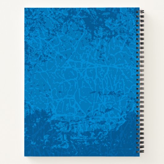 Blue Lyre Hintergrund Notizblock (Rückseite)