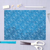 Blue Lyre Hintergrund Seidenpapier (Handwerk)