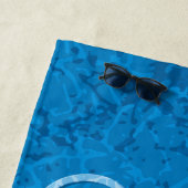 Blue Lyre Hintergrund Strandtuch (Beispiel)