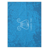 Blue Lyre Hintergrund Tischdecke (Vorderseite)