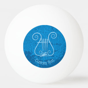 Blue Lyre Hintergrund Tischtennisball
