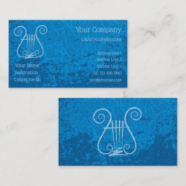 Blue Lyre Hintergrund Visitenkarte