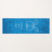 Blue Lyre Hintergrund Yogamatte (Rückseite (Horizontal))