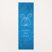 Blue Lyre Hintergrund Yogamatte (Vorderseite)