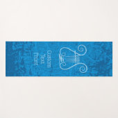 Blue Lyre Hintergrund Yogamatte (Vorderseite (Horizontal))