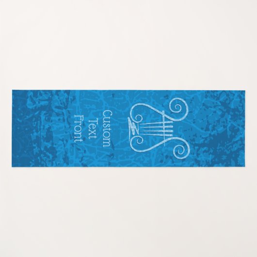 Blue Lyre Hintergrund Yogamatte (Vorderseite (Horizontal))