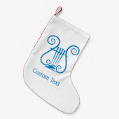 Blue Lyre Kleiner Weihnachtsstrumpf (Vorderansicht (hängend))