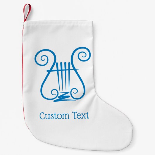 Blue Lyre Kleiner Weihnachtsstrumpf (Vorderseite)