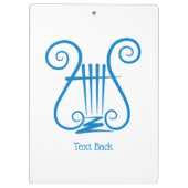 Blue Lyre Klemmbrett (Rückseite)