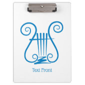 Blue Lyre Klemmbrett (Vorderseite)