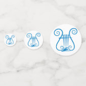 Blue Lyre Konfetti (Rückseiten)