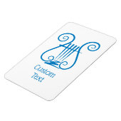 Blue Lyre Magnet (Linke Seite)