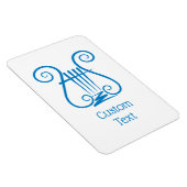 Blue Lyre Magnet (Rechte Seite)