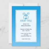 Blue Lyre Magneteinladung (Vorderseite)